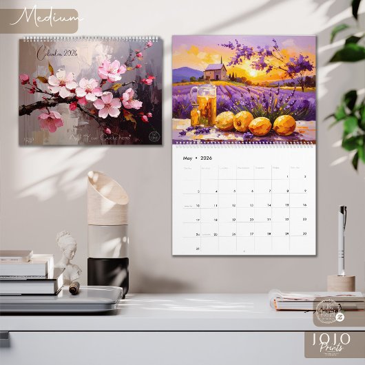 Kleurrijke Impasto Kunstkalender Kalender