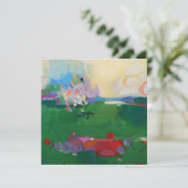 Kleurrijke impressionistische kunst bedankt (Staand voorkant)