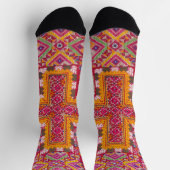 Kleurrijke Indiase borduurwerk print Sokken (Top)
