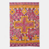 Kleurrijke Indiase borduurwerk print Theedoek (Verticaal)