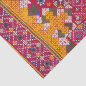 Kleurrijke Indiase borduurwerk print Tissuepapier (Detail)