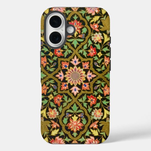  Kleurrijke Indische Bloemen Borduurwerk Print Case-Mate iPhone Case (Achterkant)