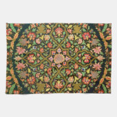  Kleurrijke Indische Bloemen Borduurwerk Print Theedoek (Horizontaal)