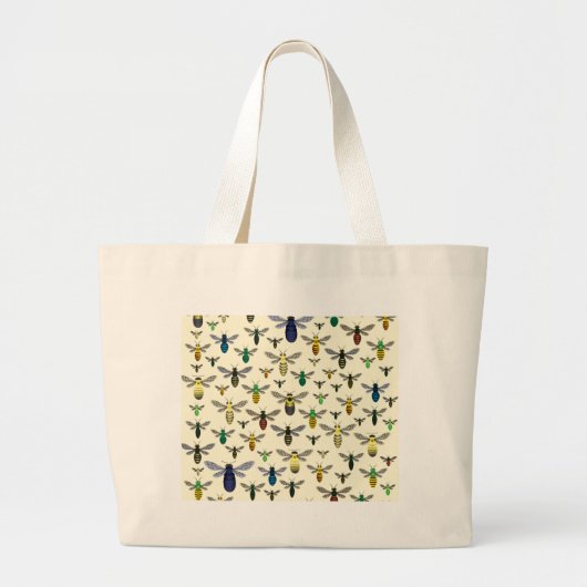 Kleurrijke inheemse bijen grote tote bag (Voorkant)