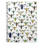 Kleurrijke inheemse bijen notitieboek (Voorkant)