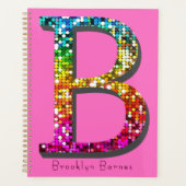Kleurrijke Initiële B en Monogram Planner (Voorkant)
