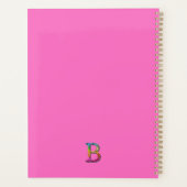 Kleurrijke Initiële B en Monogram Planner (Achterkant)