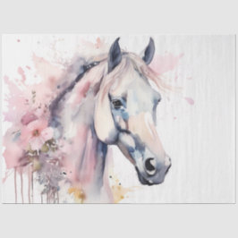 Kleurrijke inkt Blot Horse Tissue Paper Tissuepapier