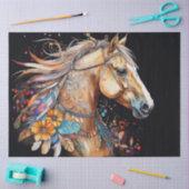 Kleurrijke inkt Blot Horse Tissue Paper Tissuepapier (Craft)