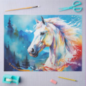 Kleurrijke inkt Blot Horse Tissue Paper Tissuepapier (Craft)