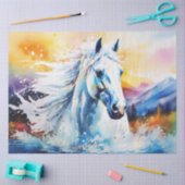 Kleurrijke inkt Blot Horse Tissue Paper Tissuepapier (Craft)