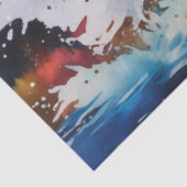 Kleurrijke inkt Blot Horse Tissue Paper Tissuepapier (Detail)