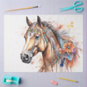 Kleurrijke inkt Blot Horse Tissue Paper Tissuepapier (Craft)