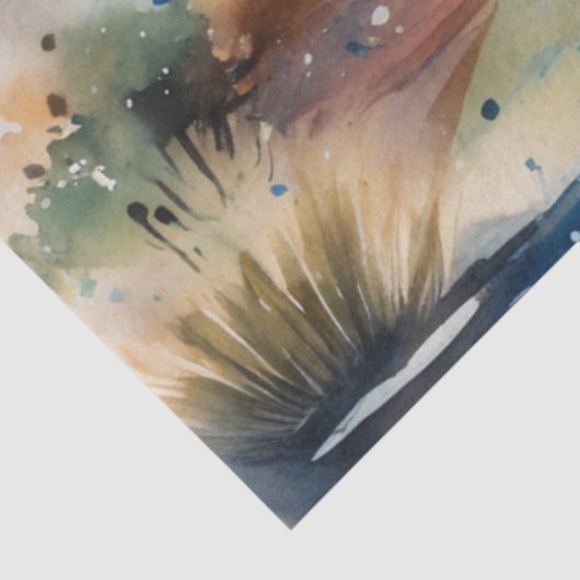 Kleurrijke inkt Blot Horse Tissue Paper Tissuepapier (Detail)