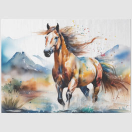 Kleurrijke inkt Blot Horse Tissue Paper Tissuepapier