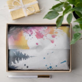 Kleurrijke inkt Blot Horse Tissue Paper Tissuepapier (Geschenk)