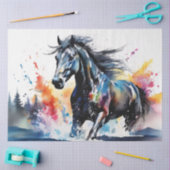 Kleurrijke inkt Blot Horse Tissue Paper Tissuepapier (Craft)