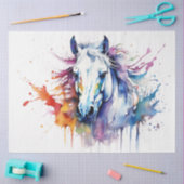 Kleurrijke inkt Blot Horse Tissue Paper Tissuepapier (Craft)