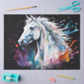 Kleurrijke inkt Blot Horse Tissue Paper Tissuepapier (Craft)