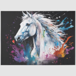 Kleurrijke inkt Blot Horse Tissue Paper Tissuepapier