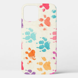 Kleurrijke inkt, rommelige hondenpoten Case-Mate iPhone case