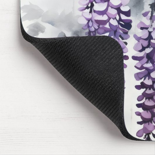 Kleurrijke inkt schilderij Wisteria Muismat (Hoek)