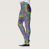 Kleurrijke inktkunst voor je benen! leggings (Links)