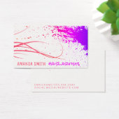 Kleurrijke Inktspatten | Moderne Stylist Visitekaartje (Bureau)