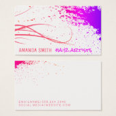 Kleurrijke Inktspatten | Moderne Stylist Visitekaartje (Voorkant /achterkant)