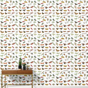 Kleurrijke  Insect Boho Pattern Behang