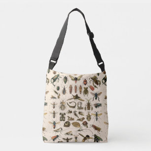  kleurrijke insecten Entomologie Taxonomie Crossbody Tas