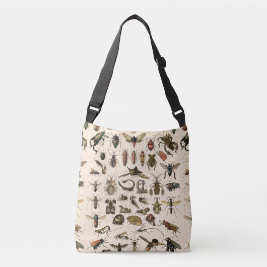  kleurrijke insecten Entomologie Taxonomie Crossbody Tas (Voorkant)