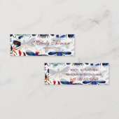 Kleurrijke insecten grillige insecten kunst mini visitekaartje (Voorkant / Achterkant)