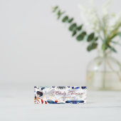 Kleurrijke insecten grillige insecten kunst mini visitekaartje (Staand voorkant)