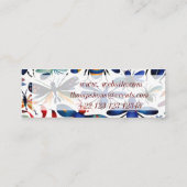 Kleurrijke insecten grillige insecten kunst mini visitekaartje (Achterkant)