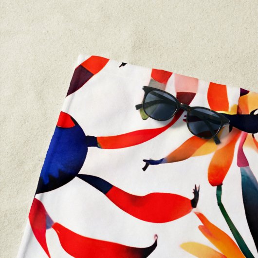 Kleurrijke insecten grillige waterverf Insecten Ar Strandlaken (In situ)