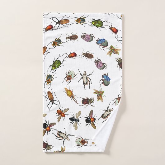 Kleurrijke  insecten & kevers Patroon Bad Handdoek (Handdoek)