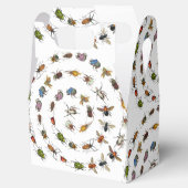 Kleurrijke  insecten & kevers Patroon Bedankdoosjes (Geopend)