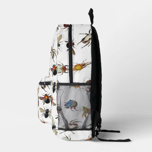 Kleurrijke  insecten & kevers Patroon Bedrukte Rugzak (Rechts)