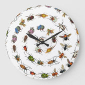 Kleurrijke insecten & kevers Patroon Grote Klok (Voorkant)