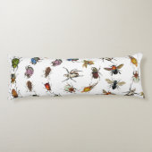 Kleurrijke insecten & kevers Patroon Lichaamskussen (Achterkant)