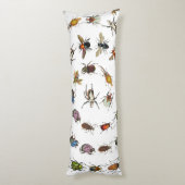 Kleurrijke insecten & kevers Patroon Lichaamskussen (Achterkant (Verticaal))