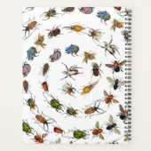 Kleurrijke insecten & kevers Patroon Planner (Achterkant)