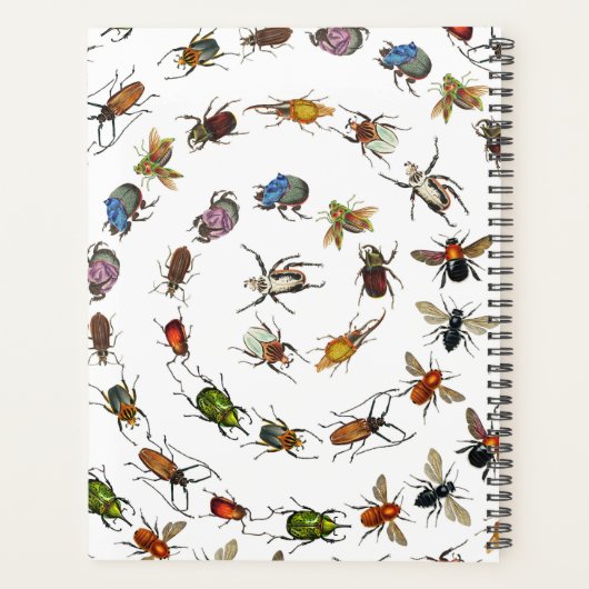 Kleurrijke insecten & kevers Patroon Planner (Achterkant)
