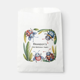 Kleurrijke insectenbeestjes 2e. verjaardagsfeestje bedankzakje