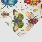 Kleurrijke Insectencollage Decoupage Tissuepapier (Detail)