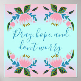 Kleurrijke Inspirerend katholieke prijsopgave Poster