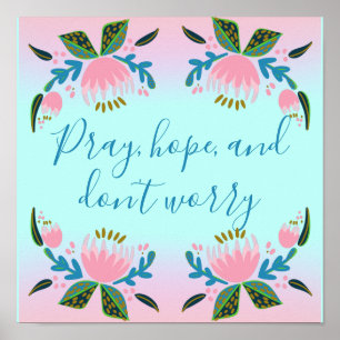 Kleurrijke Inspirerend katholieke prijsopgave Poster