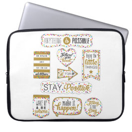 Kleurrijke Inspirerend offertes Laptop Sleeve