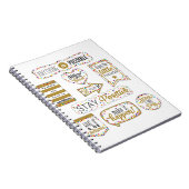 Kleurrijke Inspirerend offertes Notitieboek (Rechterzijde)